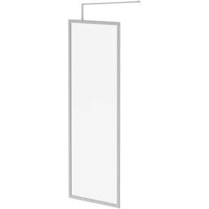 Wholesale Domestic - Pacco 8mm Clear Glass Polished Chrome 1850mm x 700mm Fully Framed Walk In Shower Screen including Wall Channel and Support Bar Wholesale Domestic - Pacco 8mm Clear Glass Polished Chrome 1850mm x 700mm Fully Framed Walk In Shower Screen including Wall Channel and Support Bar