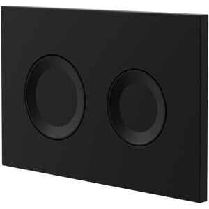 Wholesale Domestic - Pavia Colore Matt Black Mechanical Dual Flush Plate with Round Buttons for Jesi Cistern Wholesale Domestic - Pavia Colore Matt Black Mechanical Dual Flush Plate with Round Buttons for Jesi Cistern