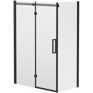 Wholesale Domestic - Series 10 Colore Matt Black Inline 1400mm x 760mm Hinged Door Shower Enclosure Wholesale Domestic - Series 10 Colore Matt Black Inline 1400mm x 760mm Hinged Door Shower Enclosure