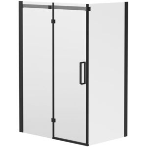 Wholesale Domestic - Series 10 Colore Matt Black Inline 1400mm x 900mm Hinged Door Shower Enclosure Wholesale Domestic - Series 10 Colore Matt Black Inline 1400mm x 900mm Hinged Door Shower Enclosure