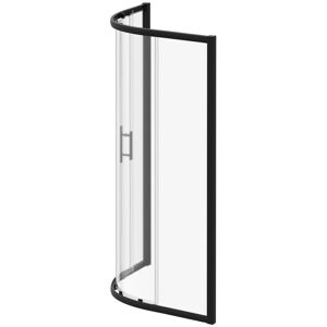 Wholesale Domestic - Series 8 Plus Matt Black 1000mm x 800mm 1 Door Offset Quadrant Shower Enclosure Wholesale Domestic - Series 8 Plus Matt Black 1000mm x 800mm 1 Door Offset Quadrant Shower Enclosure