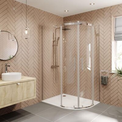 Diamond - Frameless 8mm - 1200x800 - Right Hand Quadrant - Shower Enclosure Diamond - Frameless 8mm - 1200x800 - Right Hand Quadrant - Shower Enclosure