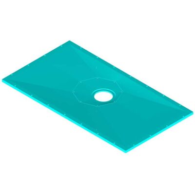 Tuff Form8 Rectangular Wet Room Floor Former with Rotatable Drain Outlet 1500mm x 820mm - AKW Tuff Form8 Rectangular Wet Room Floor Former with Rotatable Drain Outlet 1500mm x 820mm - AKW