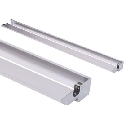 Rea Evo Chrome Bathroom Shelf - Adjustable Length, Aluminum, Modern Design Rea Evo Chrome Bathroom Shelf - Adjustable Length, Aluminum, Modern Design
