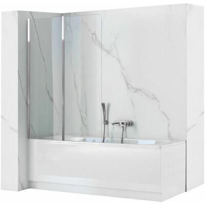 Rea Agat-2 80 Bathtub Screen - Easy Install, Clear Glass Rea Agat-2 80 Bathtub Screen - Easy Install, Clear Glass