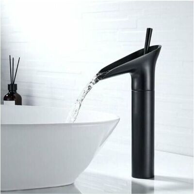 Cyslmuk - Faucet - Black - Waterfall - Brass Cyslmuk - Faucet - Black - Waterfall - Brass