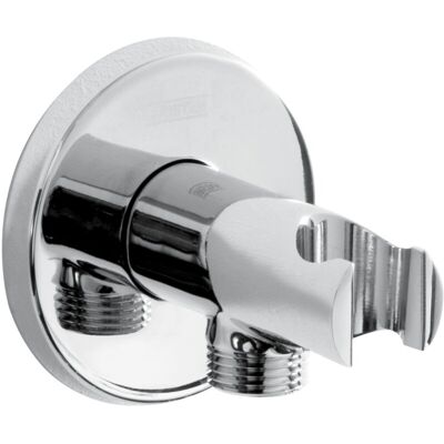 Bristan C WORD02 C Shower Acc - Contemporary Round Wall Outlet with Handset Holder Bristan C WORD02 C Shower Acc - Contemporary Round Wall Outlet with Handset Holder