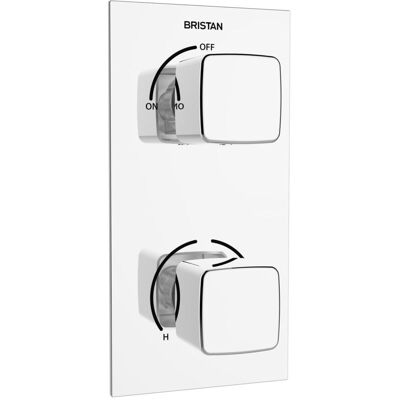 Bristan Cobalt Thermostatic Double Control Shower Valve - Shower Type Bristan Cobalt Thermostatic Double Control Shower Valve - Shower Type