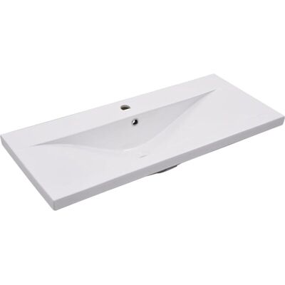 vidaXL Built-in Basin - 91x39.5x18.5 cm Ceramic White vidaXL Built-in Basin - 91x39.5x18.5 cm Ceramic White