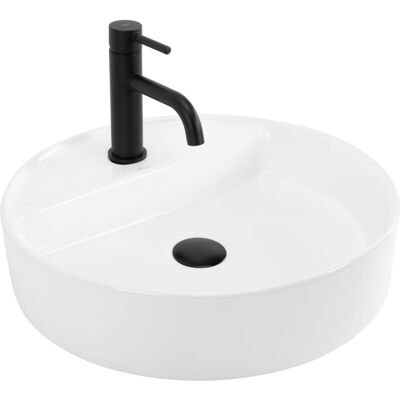 REA - Round Wall-mounted Washbasin - Bathroom Sink REA - Round Wall-mounted Washbasin - Bathroom Sink