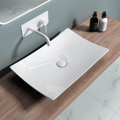 Durovin Bathrooms - Rectangular Countertop Sink Modern Vessel Sink - 600 x 395mm WxD Durovin Bathrooms - Rectangular Countertop Sink Modern Vessel Sink - 600 x 395mm WxD