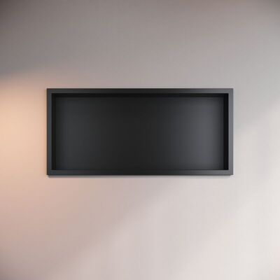 Shower Niche 304 Stainless Steel Wall Insert, Black Shower Caddies Modern Design, 60x30x10cm - Elegant Shower Niche 304 Stainless Steel Wall Insert, Black Shower Caddies Modern Design, 60x30x10cm - Elegant
