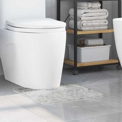 vidaXL Grey Polyester Non-slip Bath Mat - Bath Mat vidaXL Grey Polyester Non-slip Bath Mat - Bath Mat
