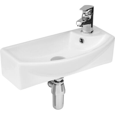 Hudson Reed Vessel Cloakroom Basin 450mm - 1 RH tap hole Hudson Reed Vessel Cloakroom Basin 450mm - 1 RH tap hole