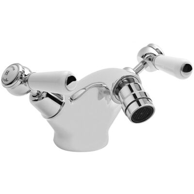 Hudson Reed - Topaz Dome Collar - White - Bidet mixer tap Hudson Reed - Topaz Dome Collar - White - Bidet mixer tap