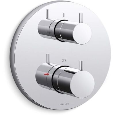 MIRA Kohler Modulo Thermostatic Bath & Shower Valve + Trim Pin Twin Handles Chrome MIRA Kohler Modulo Thermostatic Bath & Shower Valve + Trim Pin Twin Handles Chrome