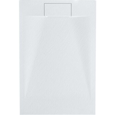 Beliani Azzurro Natural Stone Effect 120x80cm SMC Shower Tray Beliani Azzurro Natural Stone Effect 120x80cm SMC Shower Tray