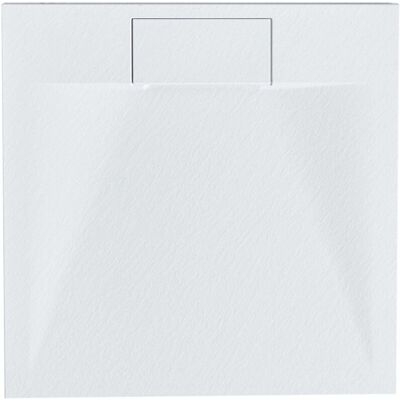 Beliani Azzurro Natural Stone Effect Square Shower Tray - Shower Tray Beliani Azzurro Natural Stone Effect Square Shower Tray - Shower Tray