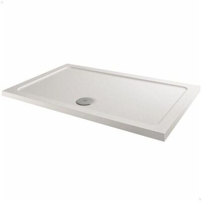 Hydrolux - Modern Rectangle Shower Tray 1000 x 700mm Low Profile Slimline Lightweight White Hydrolux - Modern Rectangle Shower Tray 1000 x 700mm Low Profile Slimline Lightweight White