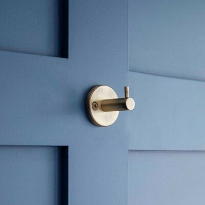 Garden Trading - Novello Antique Brass Bathroom Door Dressing Gown Robe Towel Wall Hook Metal Garden Trading - Novello Antique Brass Bathroom Door Dressing Gown Robe Towel Wall Hook Metal