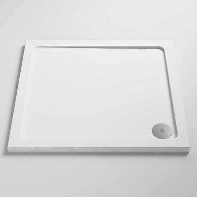 Hudson Reed - Pearlstone 800 - Square - White - Shower Tray Hudson Reed - Pearlstone 800 - Square - White - Shower Tray
