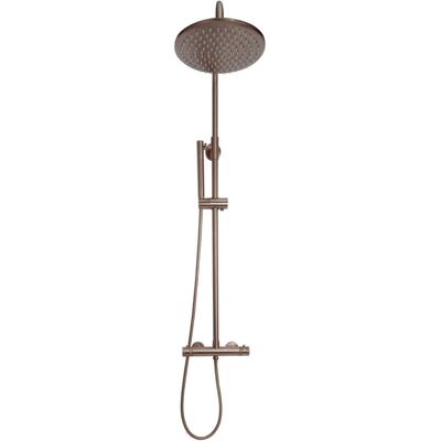 Orbit - Core Thermostatic Bar Mixer Shower with Shower Kit and Fixed Head - Brushed Bronze Orbit - Core Thermostatic Bar Mixer Shower with Shower Kit and Fixed Head - Brushed Bronze