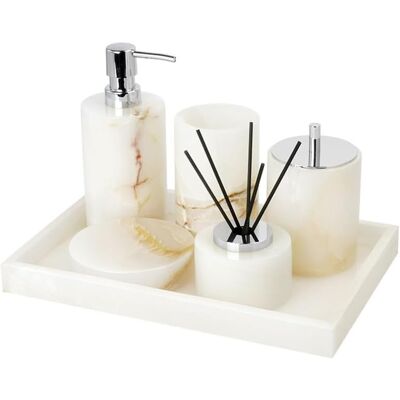 PUNNYB Marble Bathroom Kit Supplies Set Sink Accessories Tissue Box PUNNYB Marble Bathroom Kit Supplies Set Sink Accessories Tissue Box