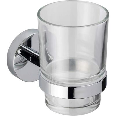 Croydex - Epsom Flexi Fix Tumbler - Chrome - Bath Accessory Croydex - Epsom Flexi Fix Tumbler - Chrome - Bath Accessory