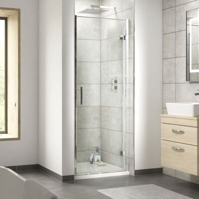 NUIE Hudson Reed Pacific Hinged Shower Door 760mm Wide - 6mm Glass NUIE Hudson Reed Pacific Hinged Shower Door 760mm Wide - 6mm Glass