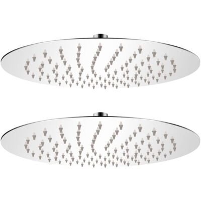 vidaXL 25cm Stainless Steel Rain Shower Head - Water Saving Bath Accessory vidaXL 25cm Stainless Steel Rain Shower Head - Water Saving Bath Accessory