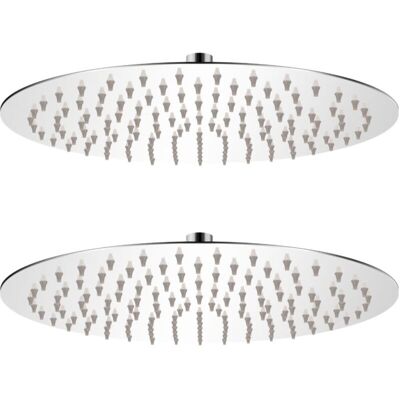 vidaXL 30 cm Stainless Steel Rain Shower Head - Eco Water Saving Bathroom Accessory vidaXL 30 cm Stainless Steel Rain Shower Head - Eco Water Saving Bathroom Accessory