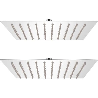 vidaXL 2x Rain Shower Head Stainless Steel - Shower Head vidaXL 2x Rain Shower Head Stainless Steel - Shower Head