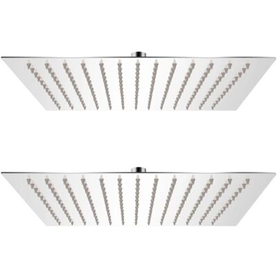 vidaXL Stainless Steel Rain Shower Head - Shower Head - Square Shower Head vidaXL Stainless Steel Rain Shower Head - Shower Head - Square Shower Head