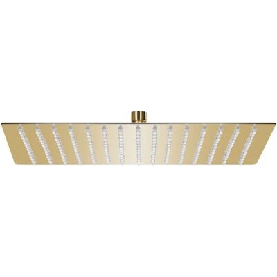 vidaXL Gold Square Rain Shower Head 40x40 cm vidaXL Gold Square Rain Shower Head 40x40 cm