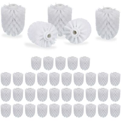 RELAXDAYS Toilet Brush Replacement Heads - 40 pcs White RELAXDAYS Toilet Brush Replacement Heads - 40 pcs White