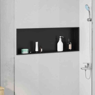Vidaxl - Shower Niche Black 90 x 30 x 9.5 cm Stainless Steel Vidaxl - Shower Niche Black 90 x 30 x 9.5 cm Stainless Steel