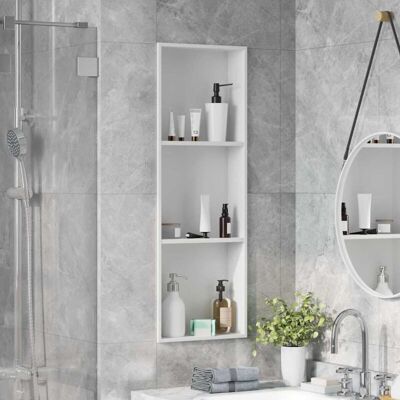 Vidaxl - Shower Niche White 90 x 30 x 9.5 cm Stainless Steel Vidaxl - Shower Niche White 90 x 30 x 9.5 cm Stainless Steel