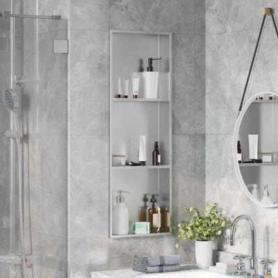 Vidaxl - Shower Niche Silver 90 x 30 x 9.5 cm Stainless Steel Vidaxl - Shower Niche Silver 90 x 30 x 9.5 cm Stainless Steel