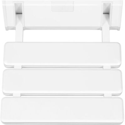 CNCEST Shower Seat, Foldable Wall Mounted Shower Folding Seat Shower Stool Waterproof Shower Seat Chair for Shower Rooms, Bathrooms Up to 130 kg, White CNCEST Shower Seat, Foldable Wall Mounted Shower Folding Seat Shower Stool Waterproof Shower Seat Chair for Shower Rooms, Bathrooms Up to 130 kg, White