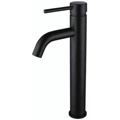 MCBOSON Tall Bathroom Faucet, Single Handle Vessel Sink Faucet, One Hole Bowl Basin Mixer with Water Supply Lines, Matte Black MCBOSON Tall Bathroom Faucet, Single Handle Vessel Sink Faucet, One Hole Bowl Basin Mixer with Water Supply Lines, Matte Black