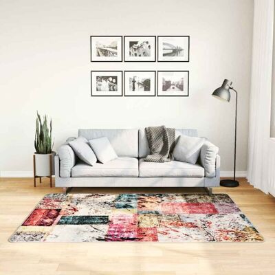 vidaXL Carpet Patchwork Multicolor 120x180 cm - Carpet vidaXL Carpet Patchwork Multicolor 120x180 cm - Carpet