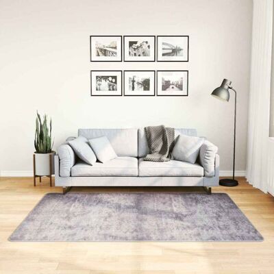 vidaXL Rug Grey Washable Anti Slip - Rug vidaXL Rug Grey Washable Anti Slip - Rug