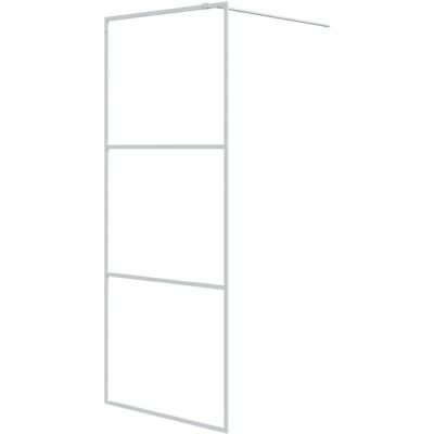 vidaXL Walk-in Shower Wall White 80x195 cm Clear ESG Glass Shower Enclosure - Shower Wall vidaXL Walk-in Shower Wall White 80x195 cm Clear ESG Glass Shower Enclosure - Shower Wall