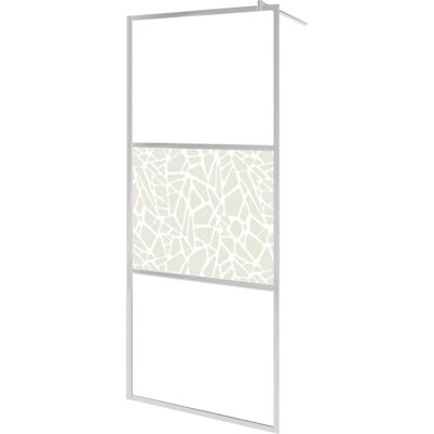 vidaXL Walk-in Shower Wall ESG Glass with Stone Design 90x195 cm vidaXL Walk-in Shower Wall ESG Glass with Stone Design 90x195 cm