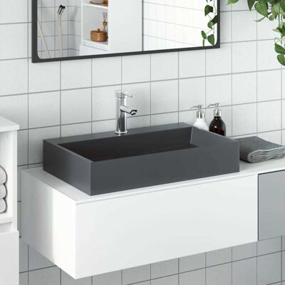 vidaXL Marble Bathroom Sink - 60x38x11cm - Classic Design vidaXL Marble Bathroom Sink - 60x38x11cm - Classic Design