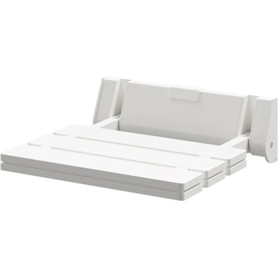 Wholesale Domestic - White Resin Wall Mounted Folding Shower Seat Wholesale Domestic - White Resin Wall Mounted Folding Shower Seat