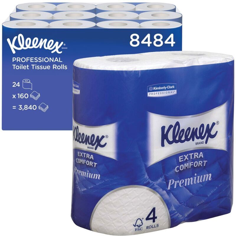 VOW Kleenex Toilet Paper Roll - 24 Rolls