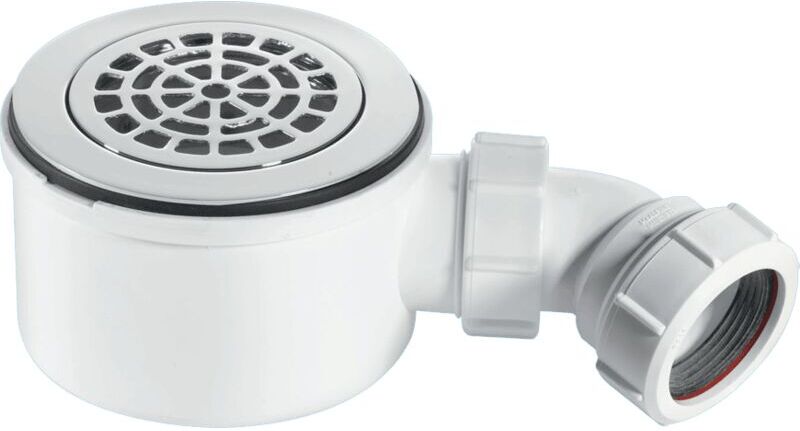 McAlpine Shallow Shower Trap Chrome 70mm High x 90mm x 1.5" outlet ST90CPB-P-70