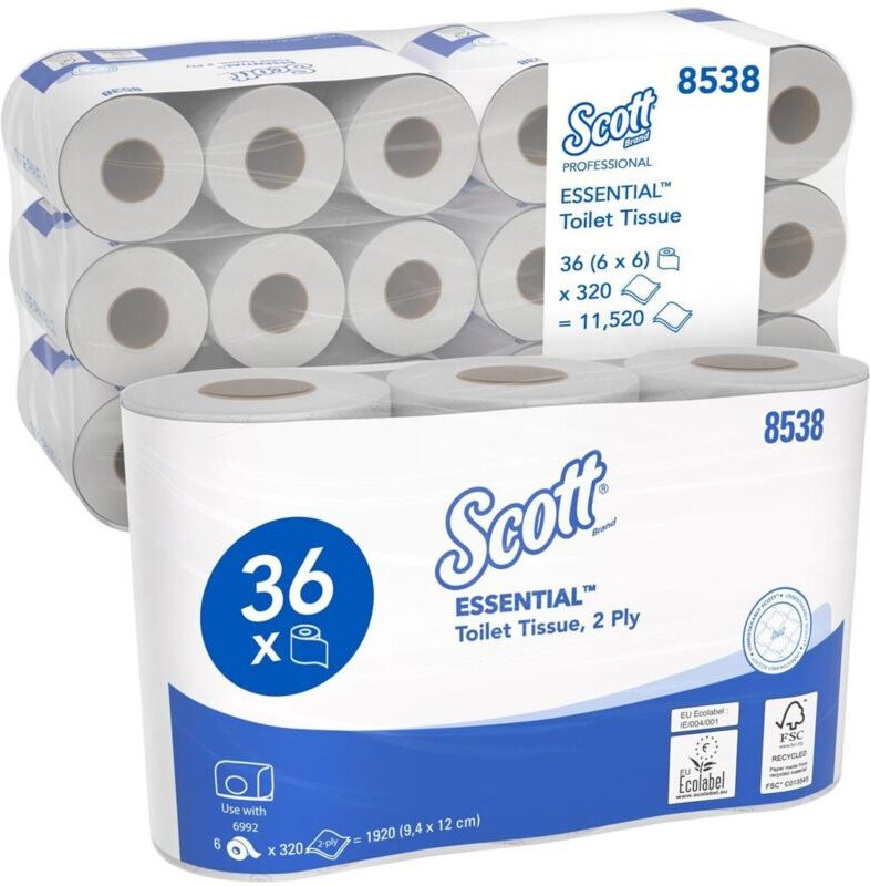 Essential Standard Toilet Paper Roll - 36 Rolls - Scott