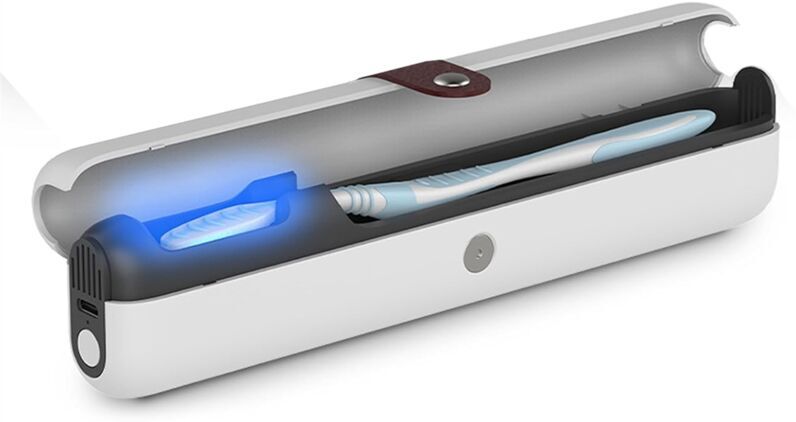 TLILY UV Light Sanitizing Toothbrush Case Portable for Your On-The-Go Essentials